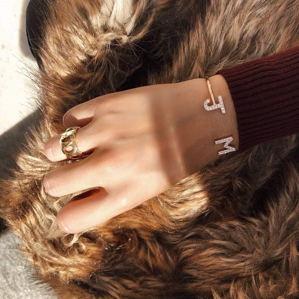 Signature Initial Cuff