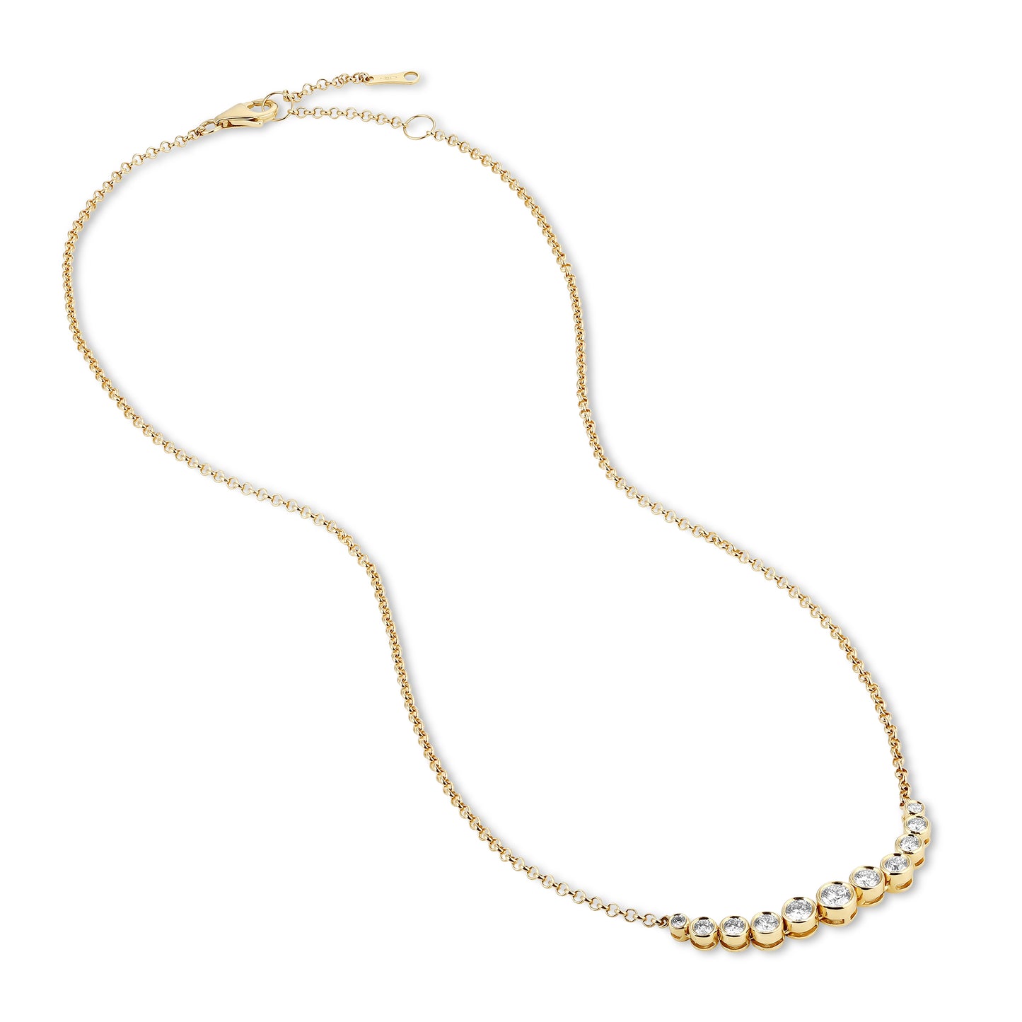 Diamond Bezel Necklace