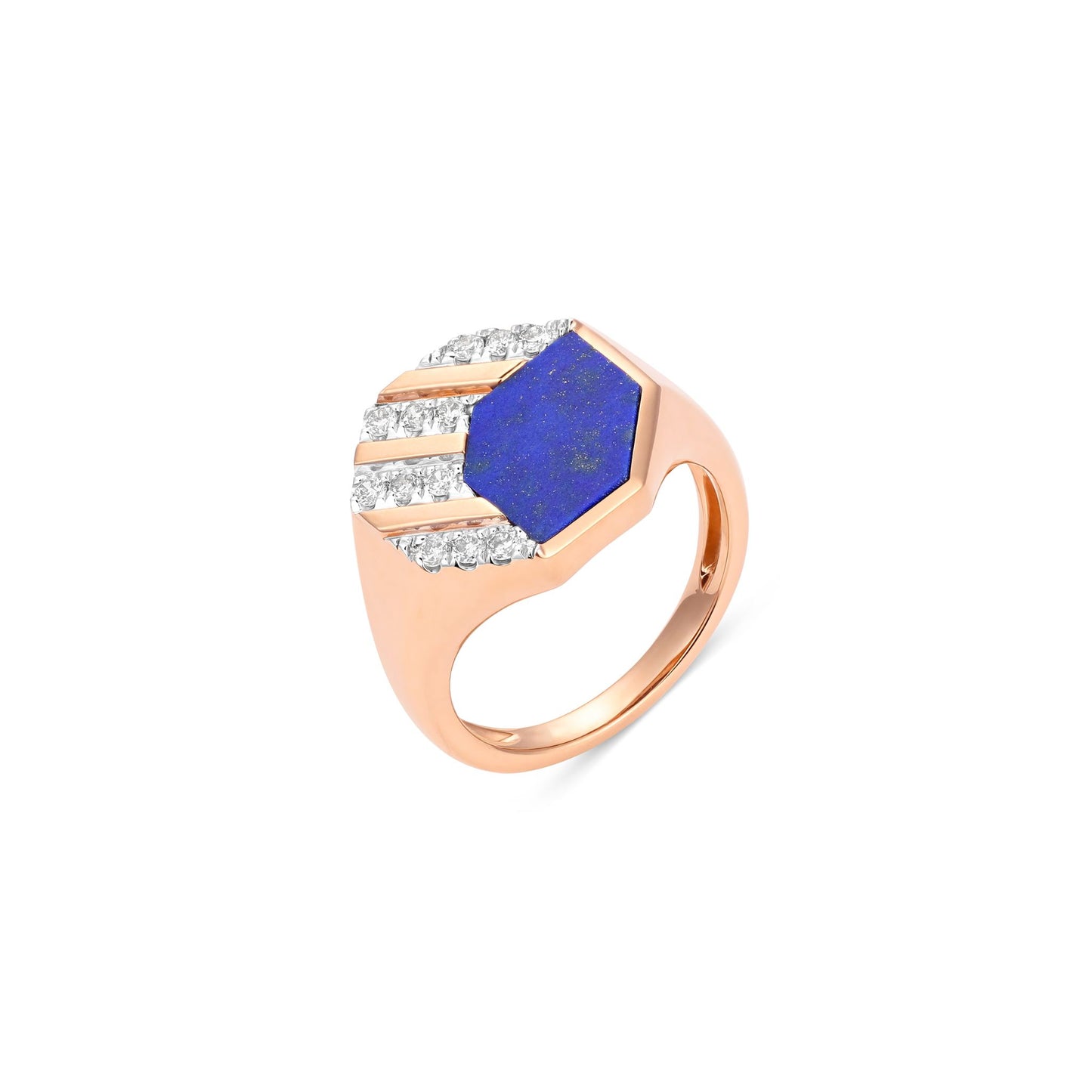 Mosaic Diamond Pinky Ring
