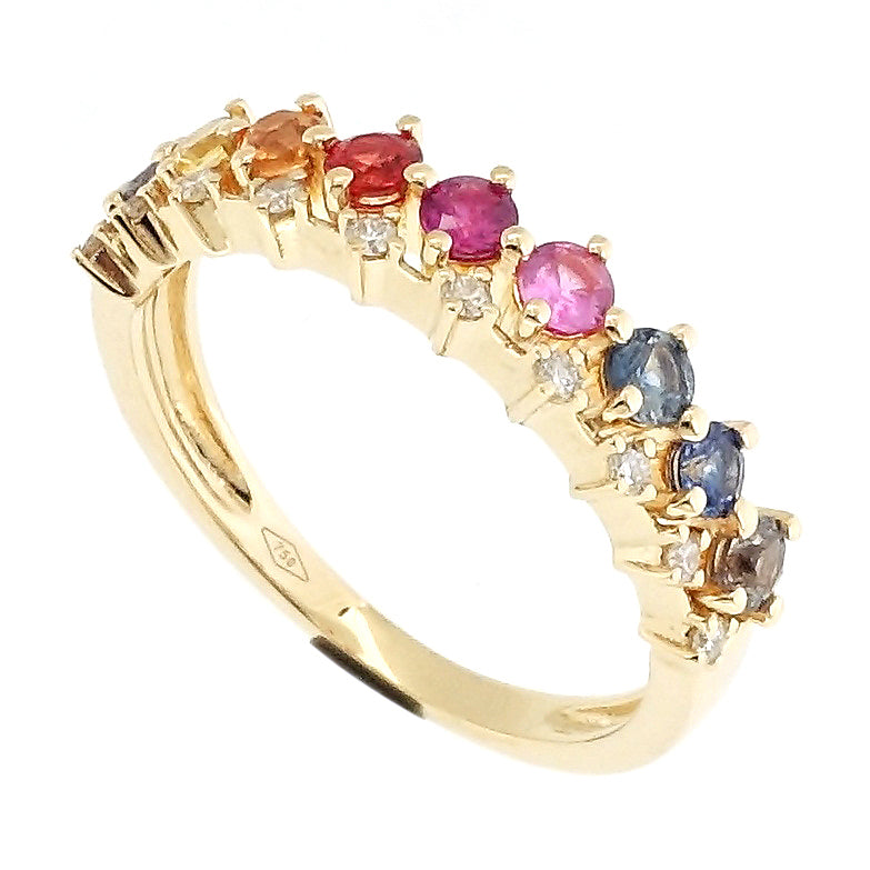 Rainbow Line Ring