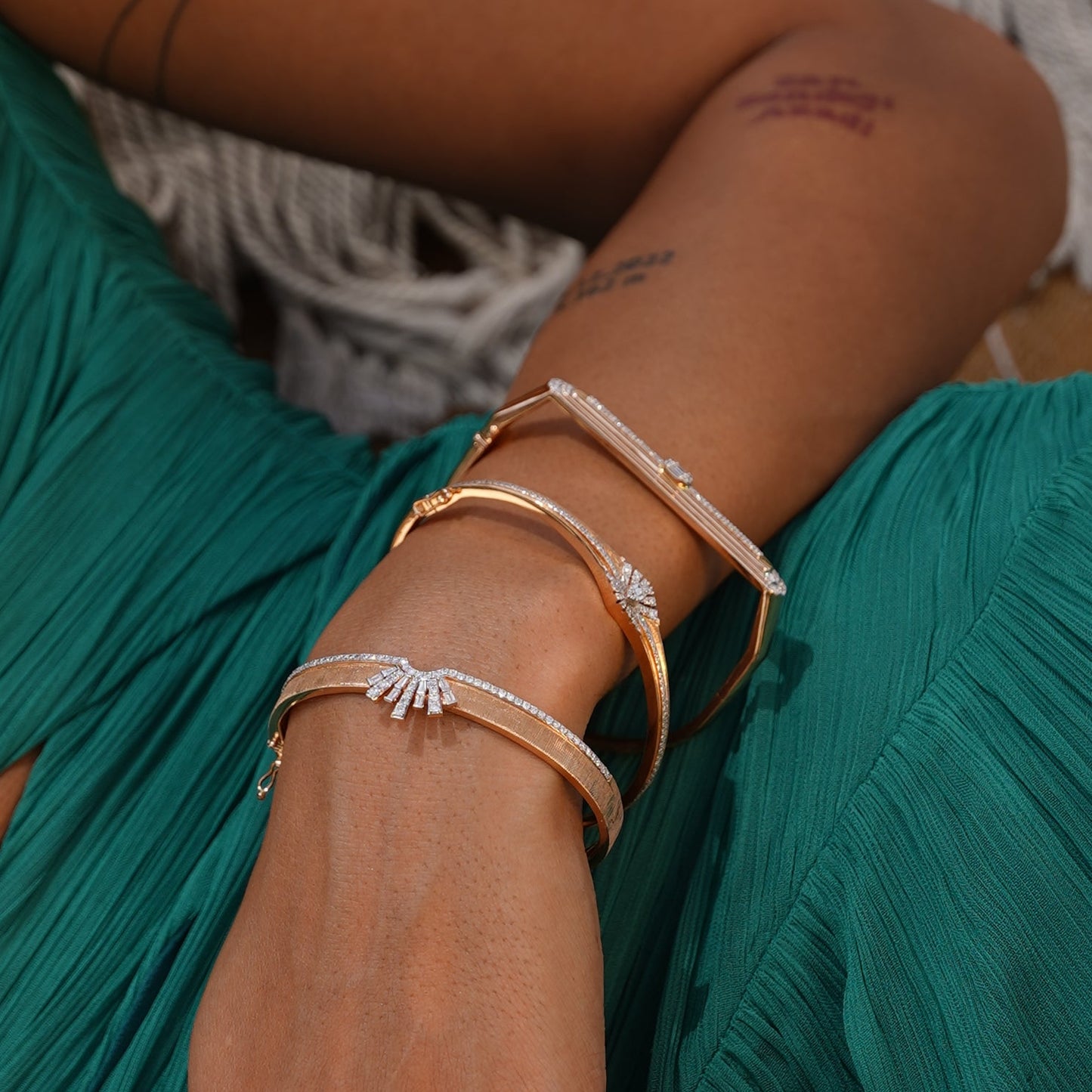 Cosmos Diamond Bangle