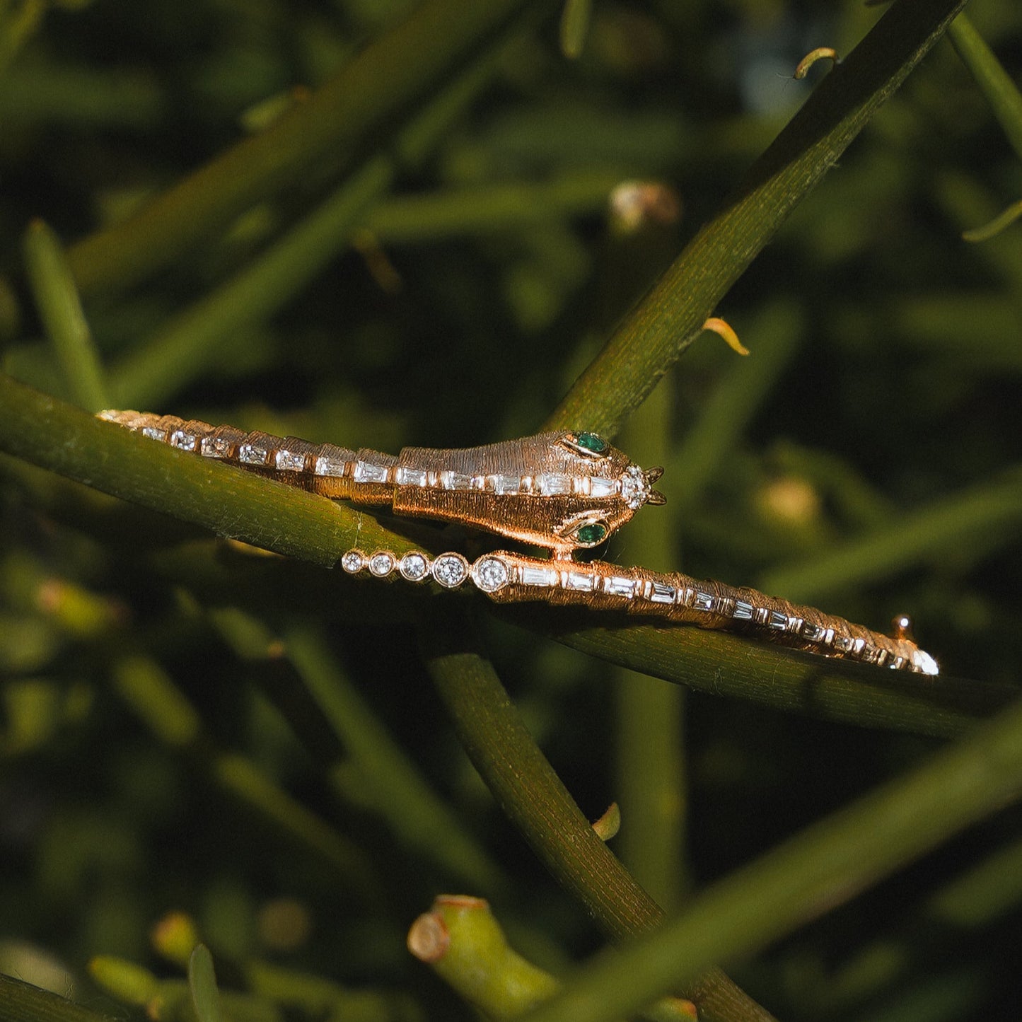 Serpent Diamond Bangle