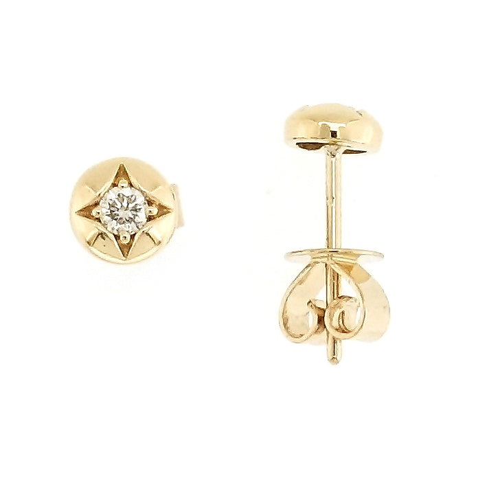Mini Diamond Button Earstuds