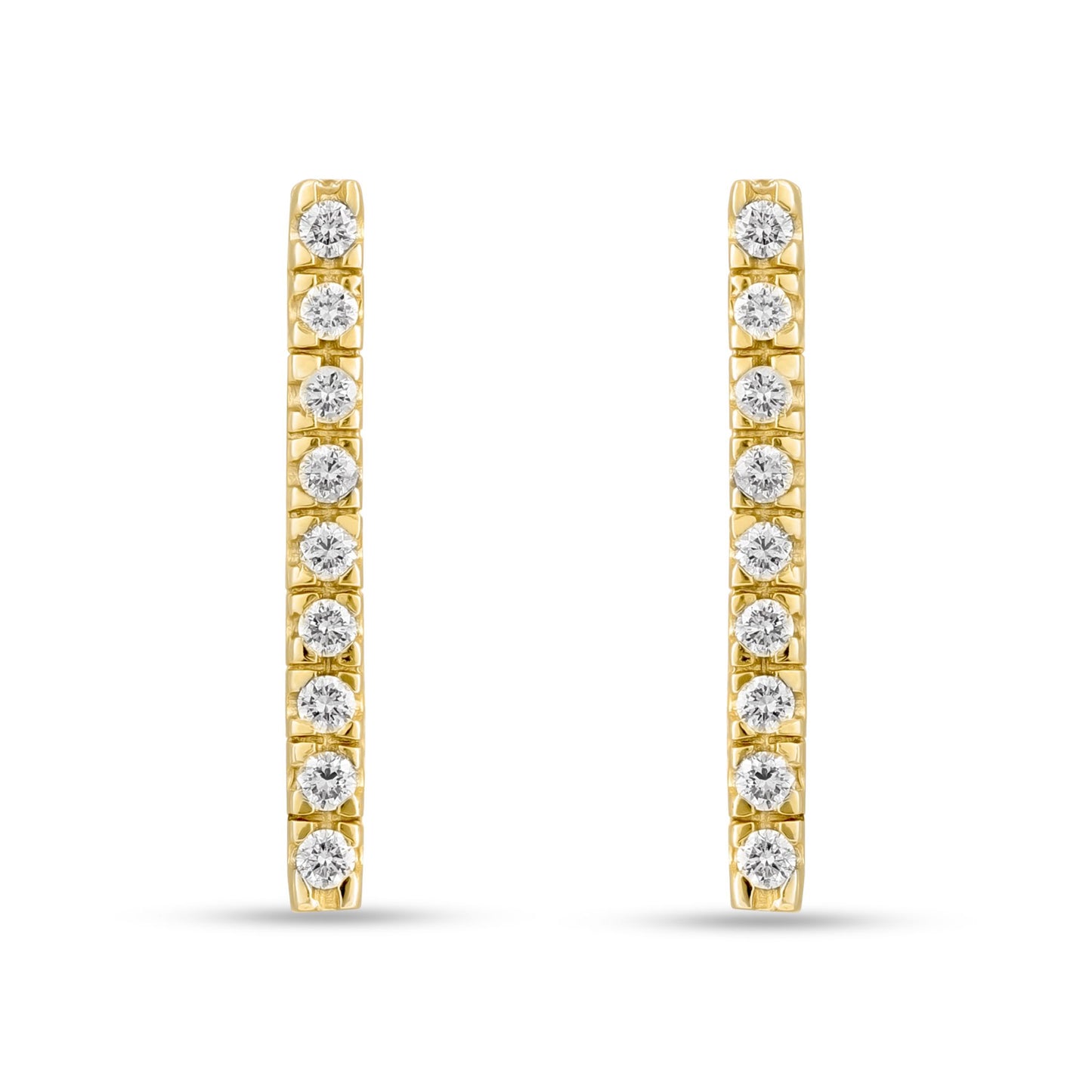 Square Diamond Hoops