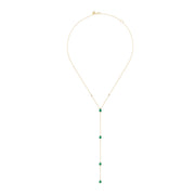 Everyday Essentials Emerald & Diamond Lariat