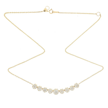Cluster Diamond Necklace