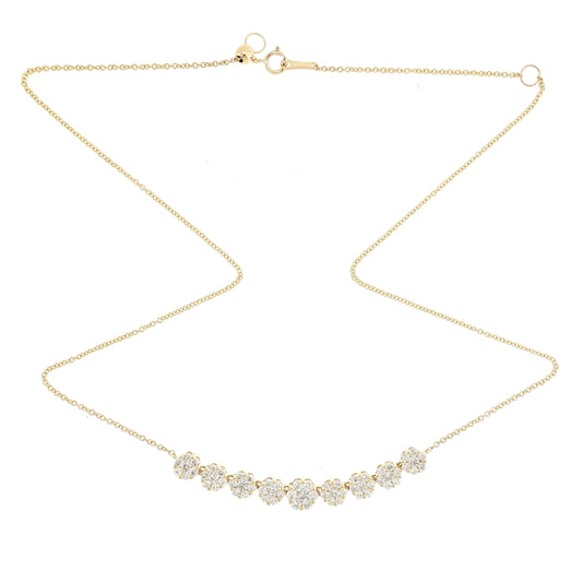 Cluster Diamond Necklace
