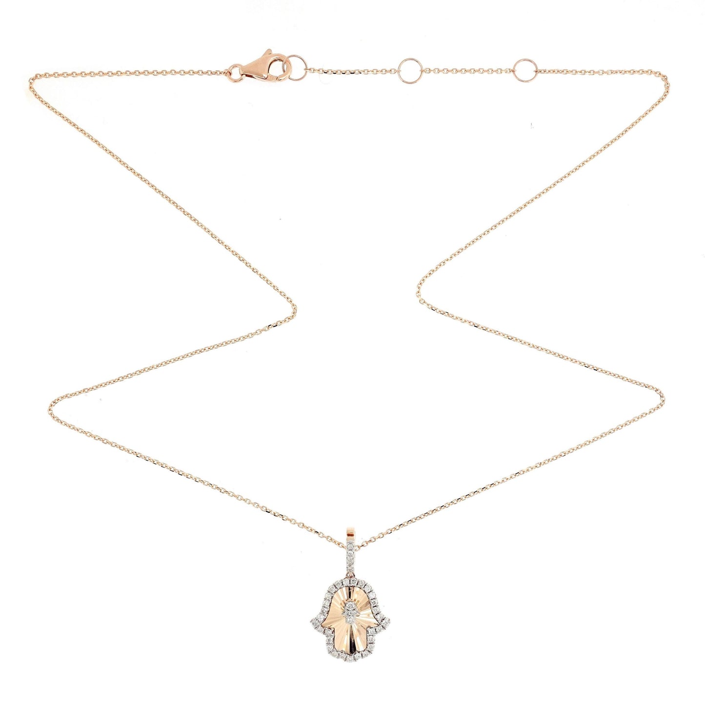 Hamsa Diamond Pendant