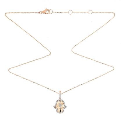Hamsa Diamond Pendant