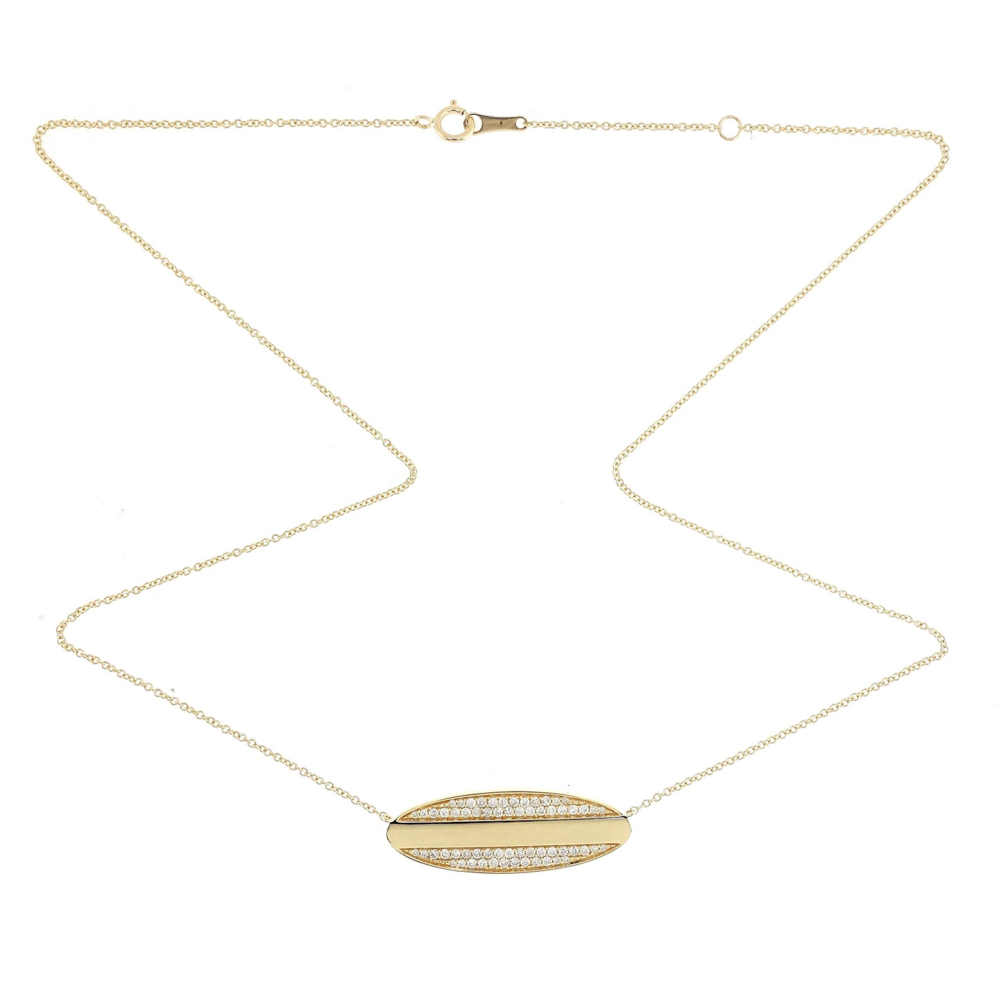 Elipse Gold & Diamond Pendant