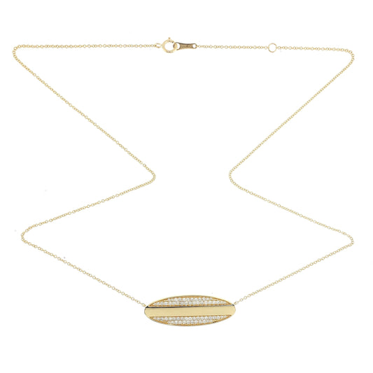 Elipse Gold & Diamond Pendant