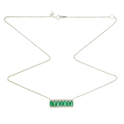 Cosmic Emerald & Diamond Pendant