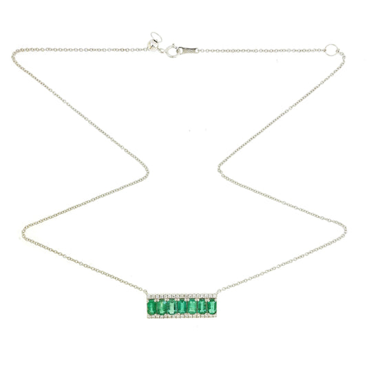 Cosmic Emerald & Diamond Pendant