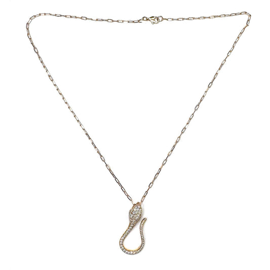 Diamond Pave Serpentine Pendant