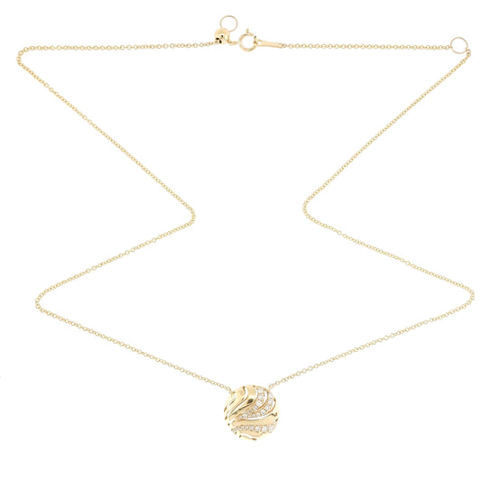 Diamond Button Pendant