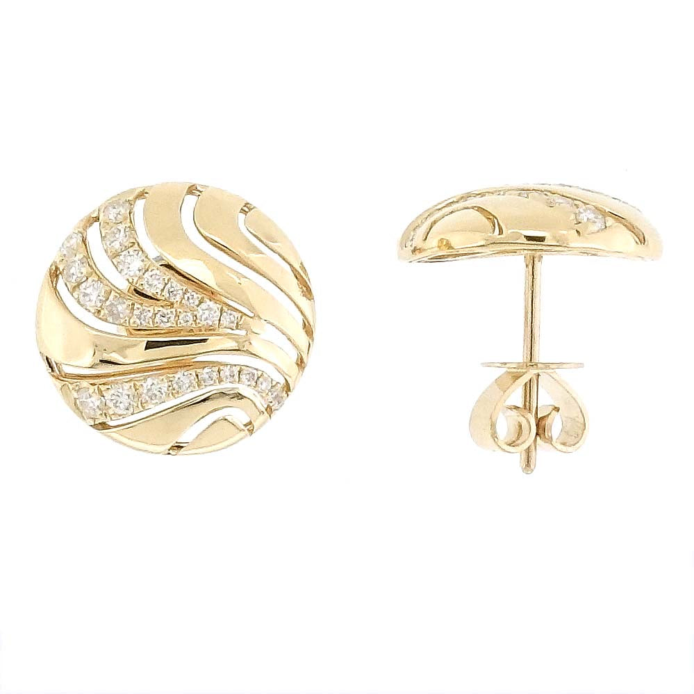 Button Diamond Studs