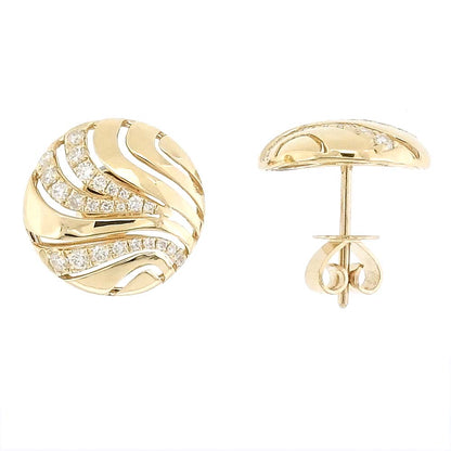 Button Diamond Studs