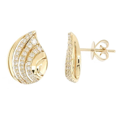 Button Diamond Studs