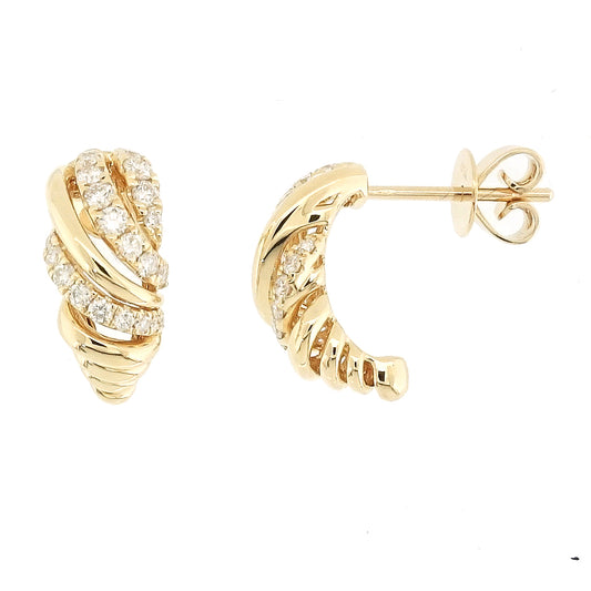 Celine Diamond Stripe Earrings