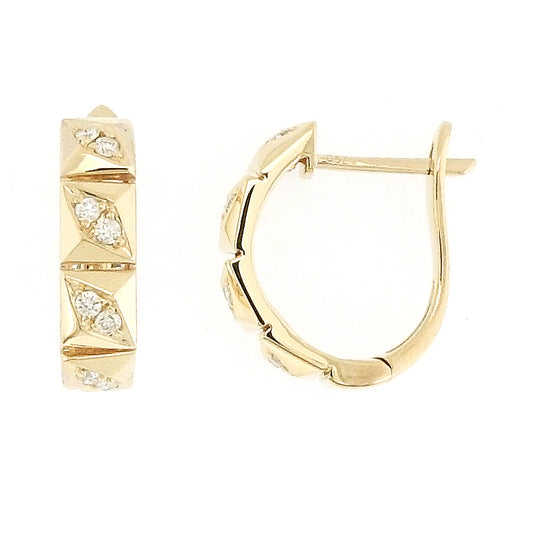 Fasi Gold & Diamond Huggies