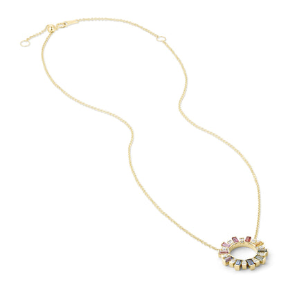 Multicolor Sapphire & Diamond Luz Pendant