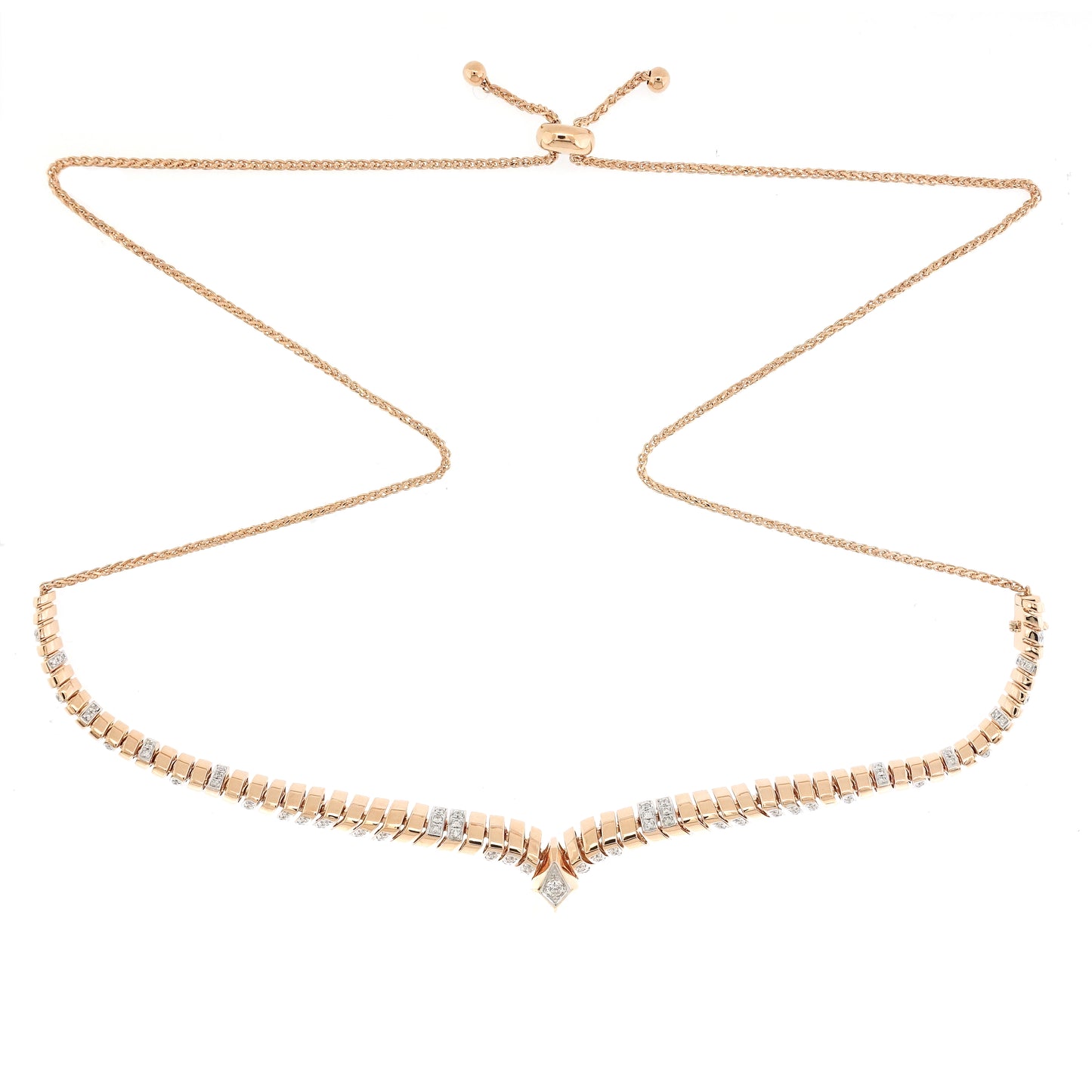 Coil Diamond V Rope Choker