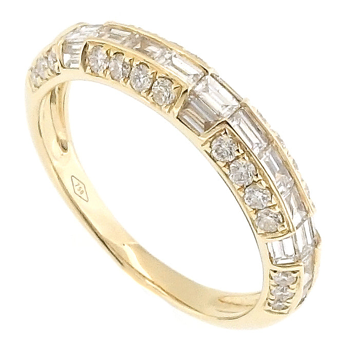 Baguette Cluster Diamond Band