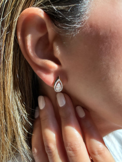 Aer Teardrop Diamond Earrings