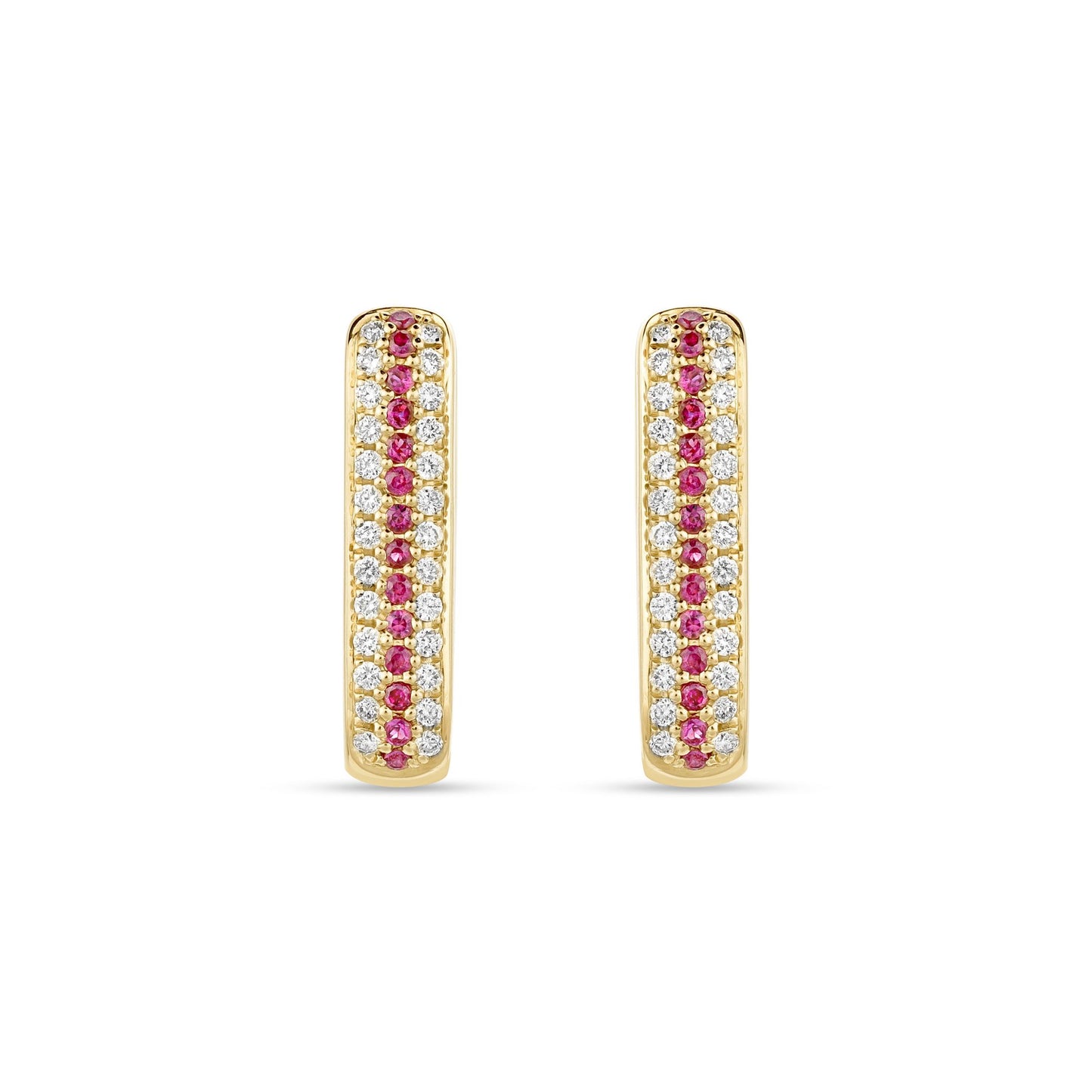 Gaya Chubby Ruby & Diamond Huggies