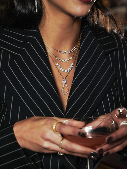 Cluster Diamond Necklace