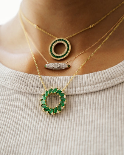 Ailan Diamond Elipse Pendant