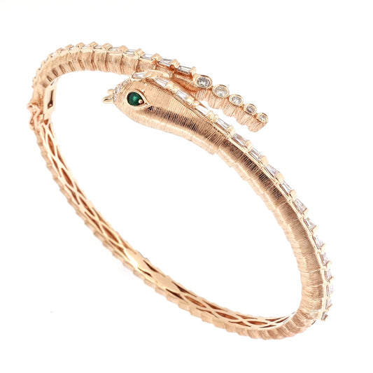 Serpent Diamond Bangle