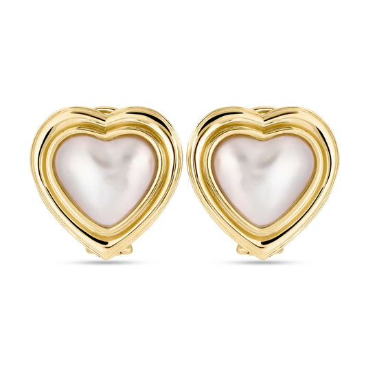 Aether Gold Heart Earstuds