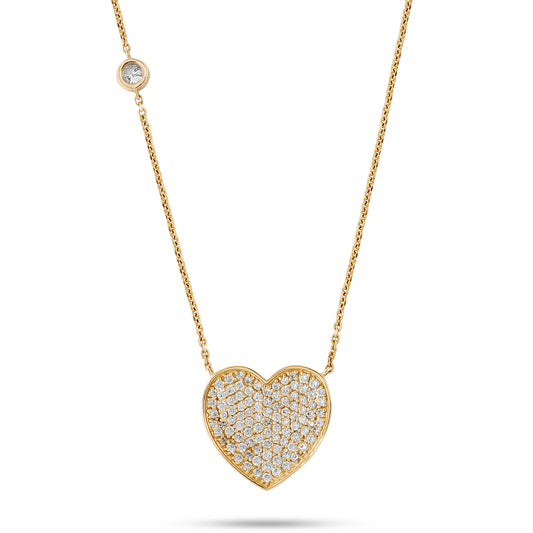 Pave Heart Necklace
