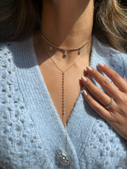 Aer Diamond String Lariat