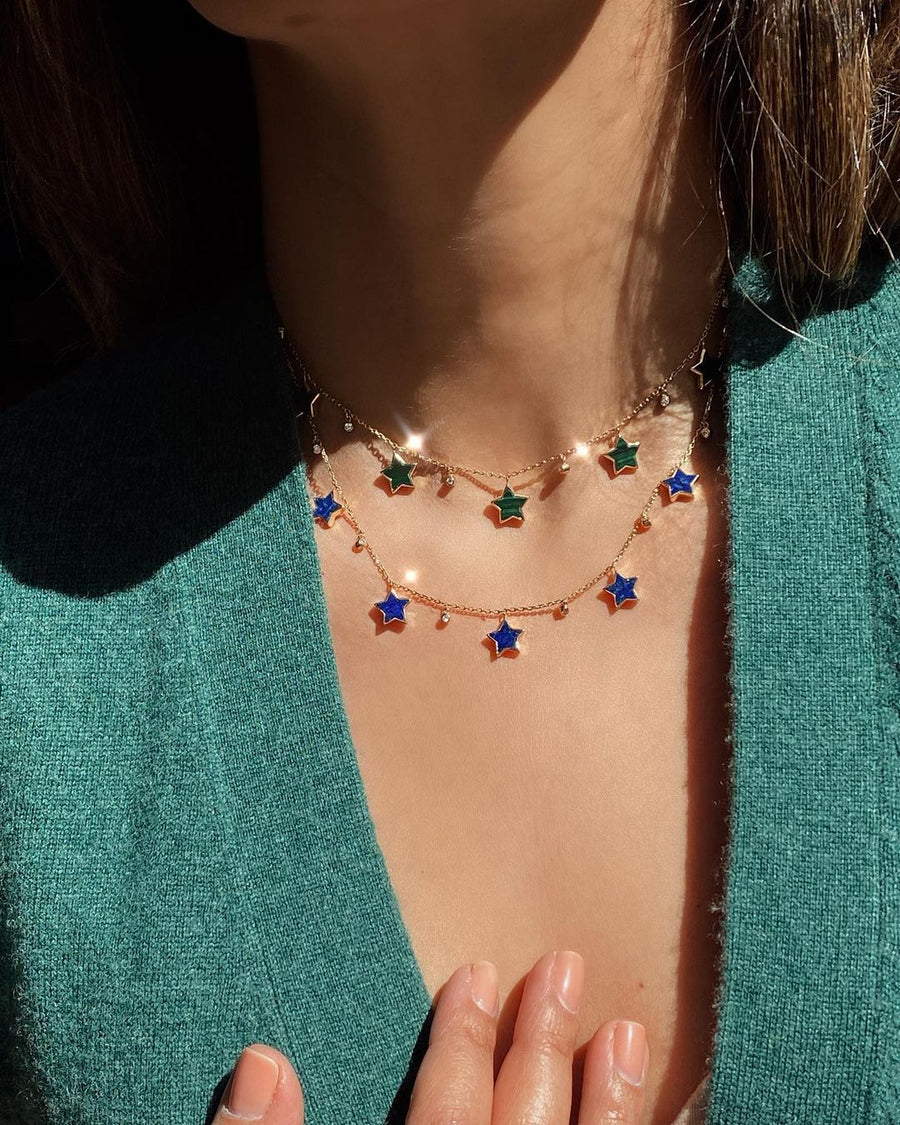 Earth Floating Star Necklace