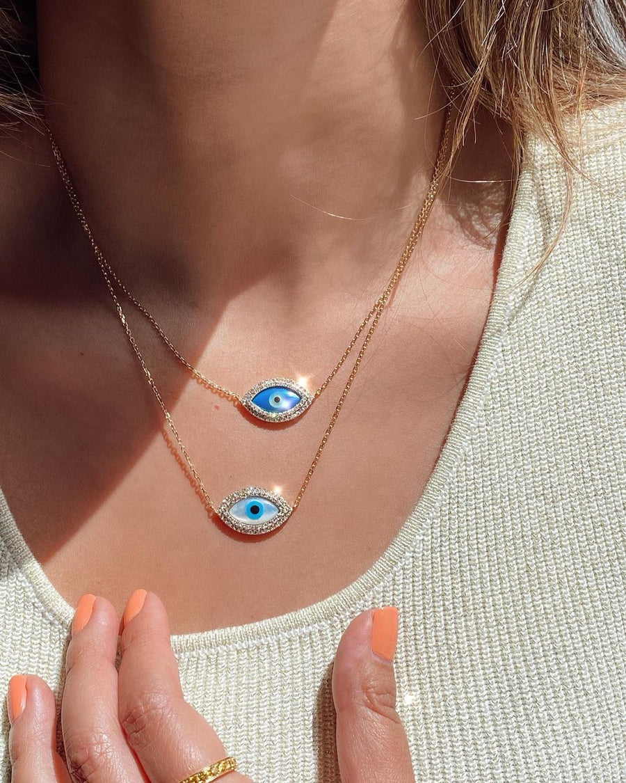 Evil Eye Diamond Necklace
