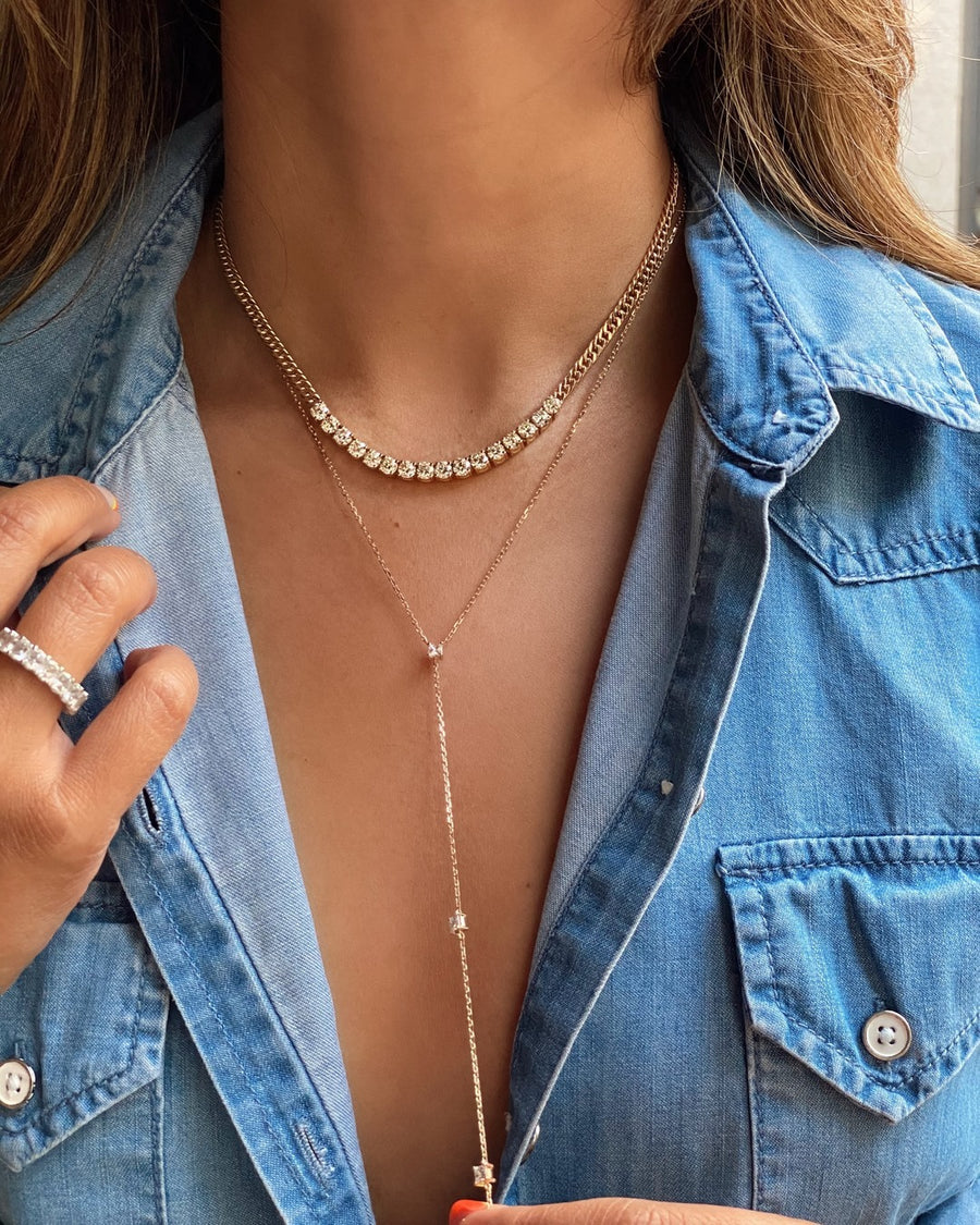 Essential Diamond Lariat
