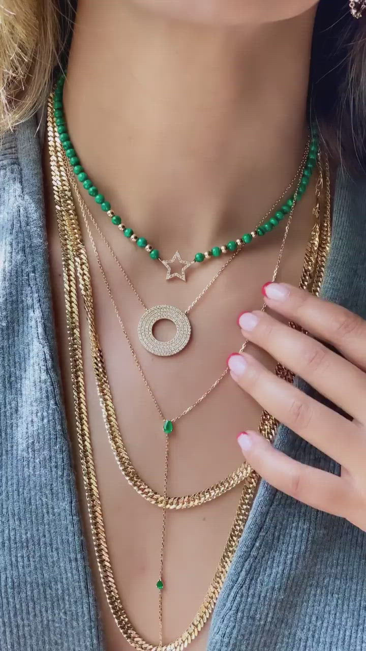Diamond Torus Necklace