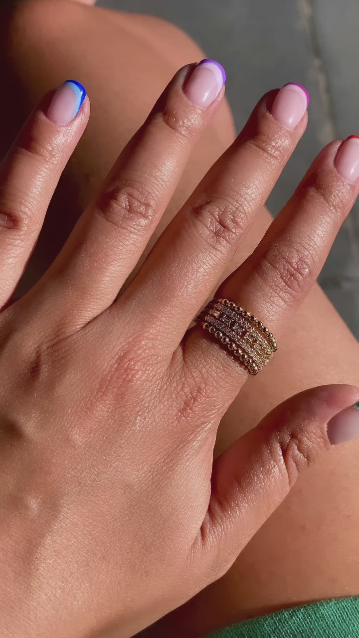 Gold & Diamond Doilie Ring