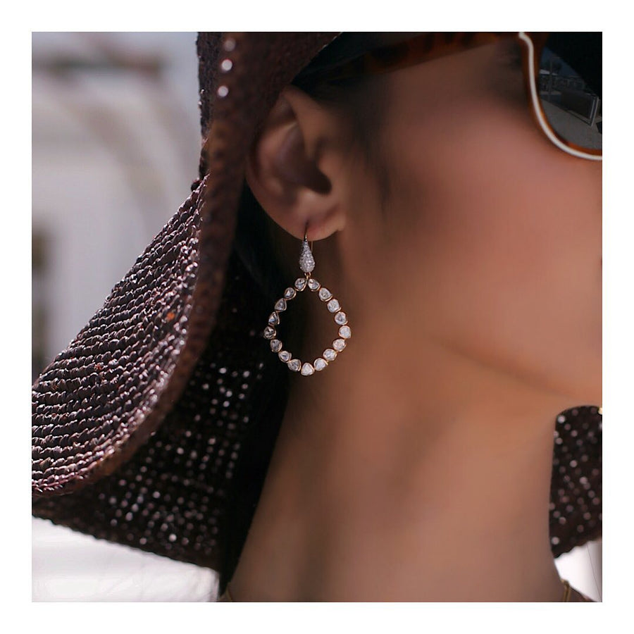 Indira Uncut Diamond Earrings