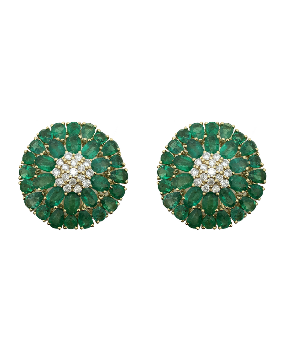 Eden Emerald & Diamond Earstuds