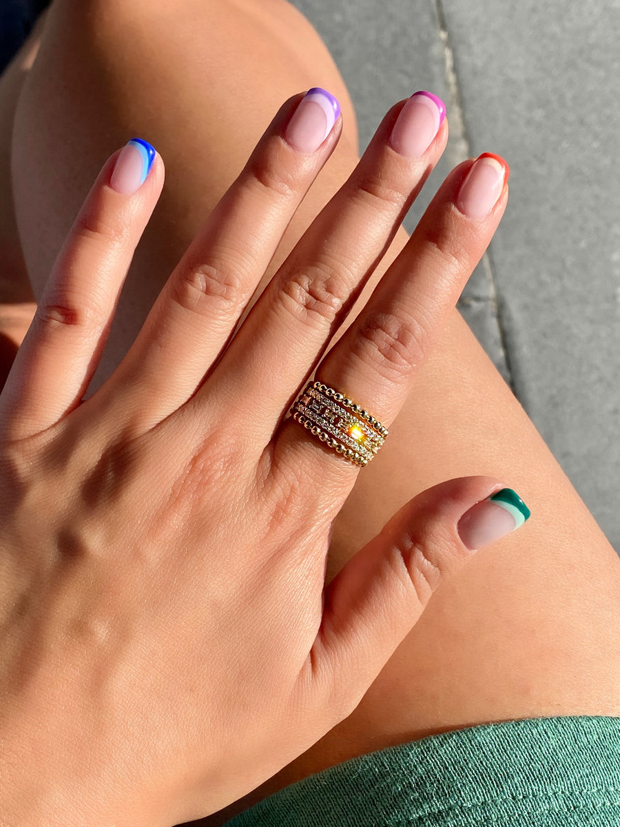 Gold & Diamond Doilie Ring