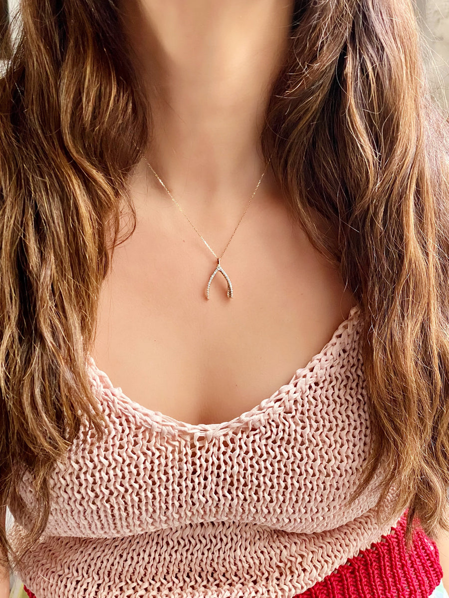 Lucky Wishbone Necklaces