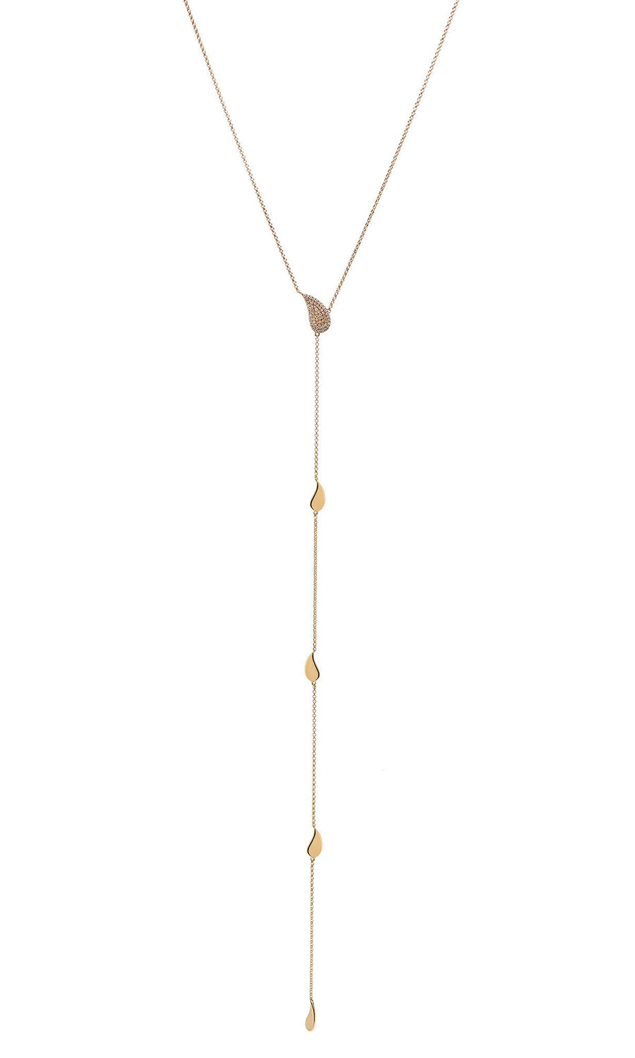 Teardrop Lariat Necklace