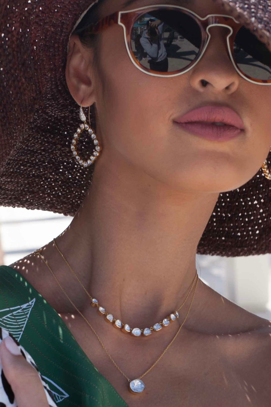 Indira Uncut Diamond Earrings