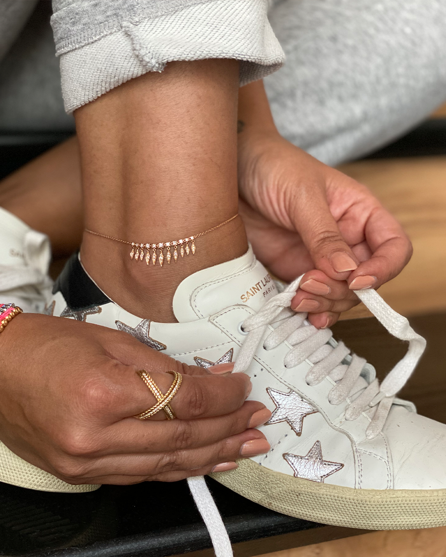 Rays Diamond Anklet
