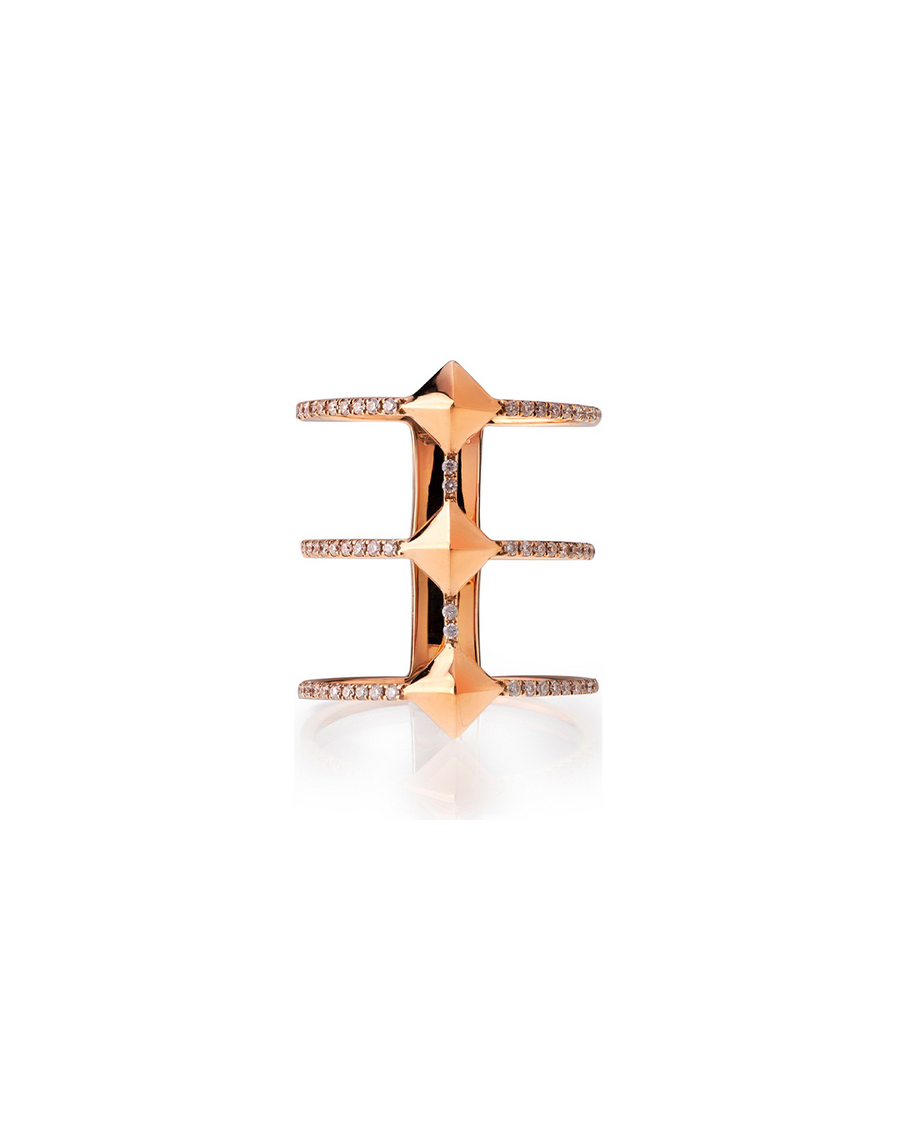 Triple Pyramid Ring